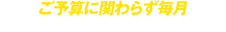 ご予算に関わらず毎月 緻密な分析レポート、改善提案をいたします