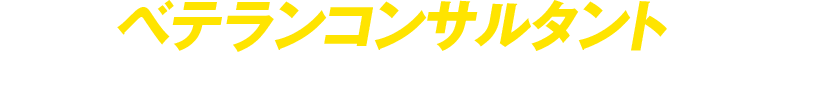 ベテランコンサルタントが 相談から運用まで責任を持って担当します